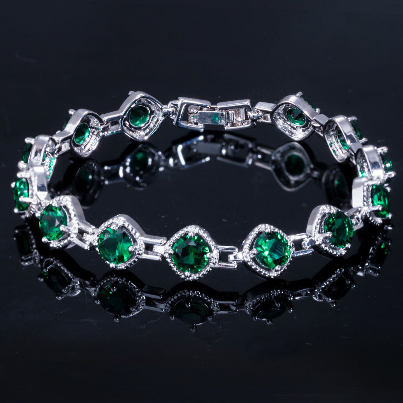 Shiny Square Cubic Zirconia Bracelets