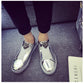 Shiny Patent Leather Sneakers