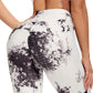 Tie-Dye Jacquard Bubble Yoga/Workout Pants (up to 3XXL)