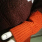 Loose Knit Tri-color Cotton Sweater