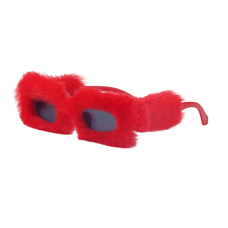 Fluffin' Plush Square UV400 Sunglasses