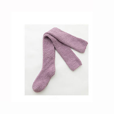 Long Coral Fleece Socks