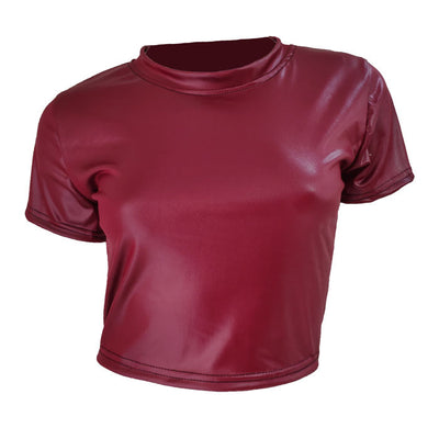 Faux Leather T-shirt