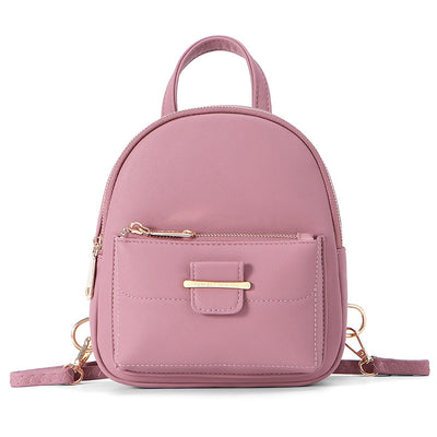 Multifunctional Faux Leather Backpack
