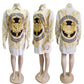 Golden Lion Royale Short Dress (up to 3XL)