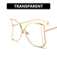 Classy Metal Frame Cutout Sunglasses