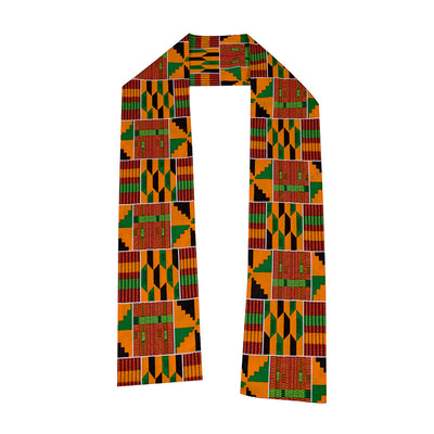 African Design Cotton Weave Scarf