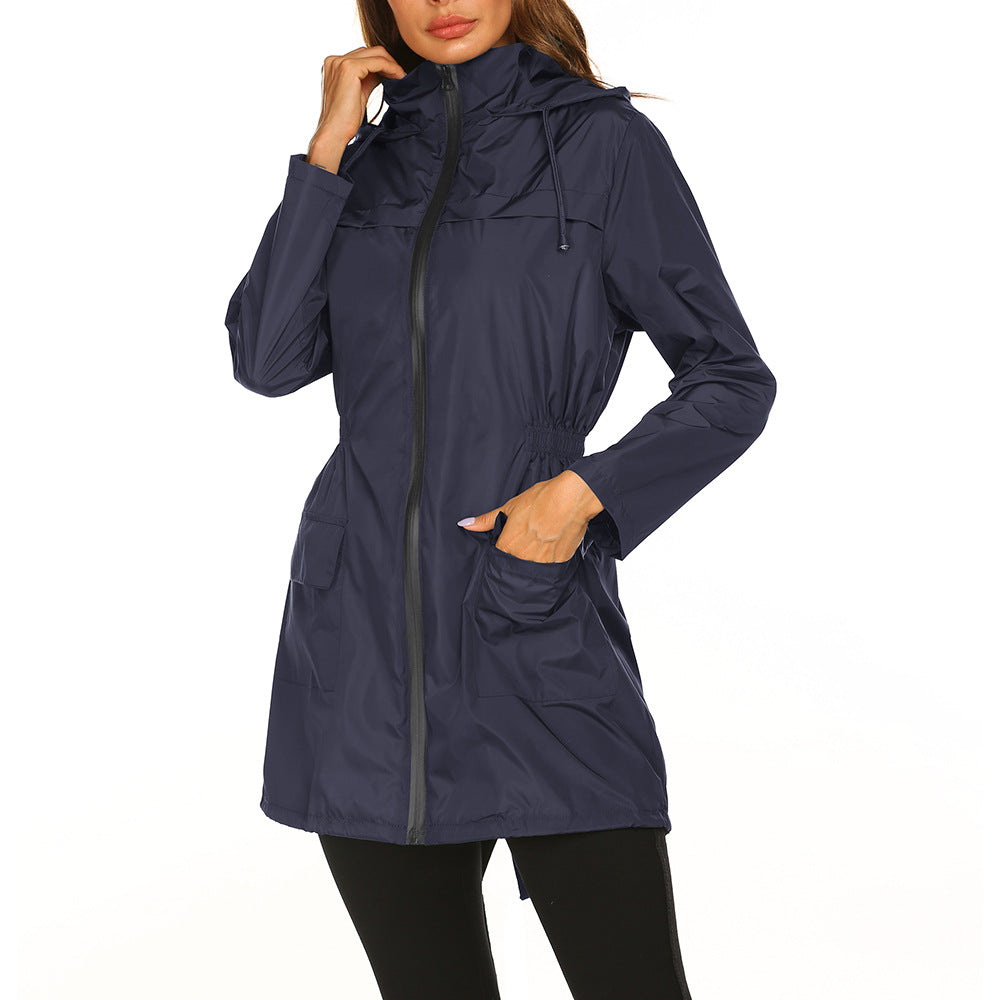 Waterproof Light Hooded Windbreaker Raincoat