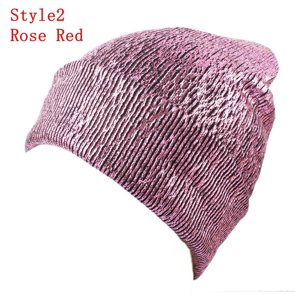 Shiny Warp Knit Wool Hat w/Black Pom