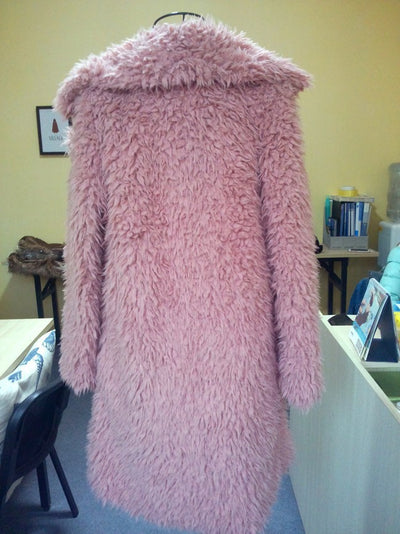 Fluffy Faux Fur Coat