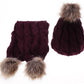 Woolen Figure 8 Hat & Scarf Set