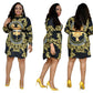 Golden Lion Royale Short Dress (up to 3XL)