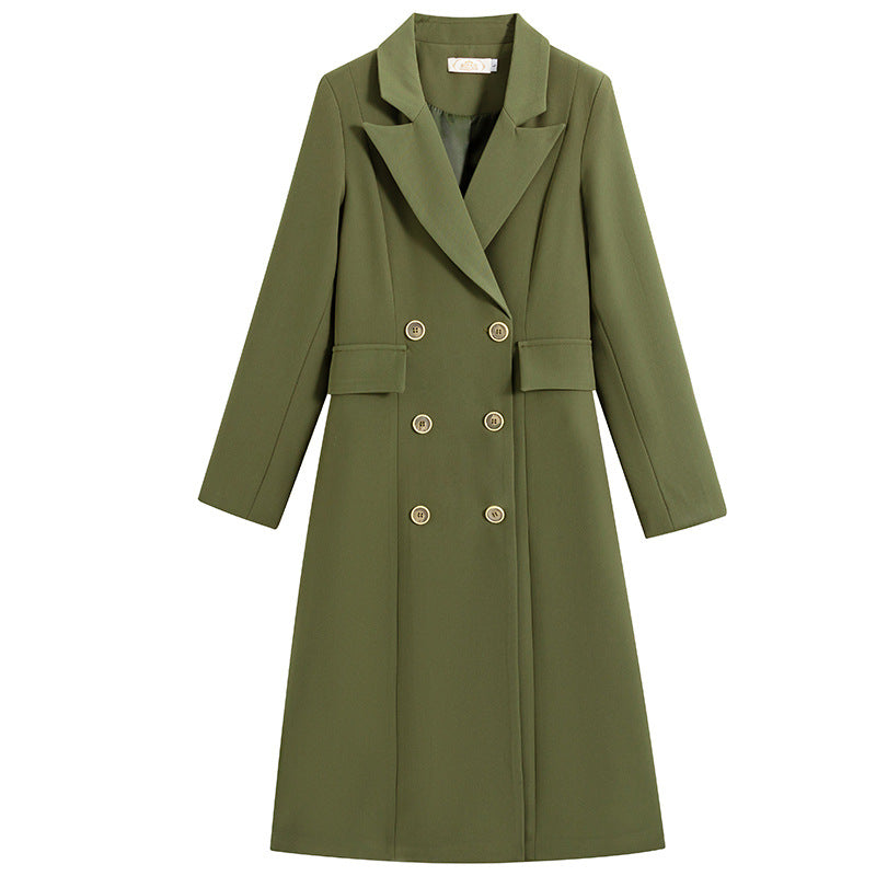 Suit Collar Trench Coat