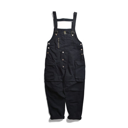 Loose Fitting Wide Leg Overalls