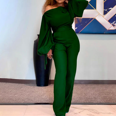 African Off-the-shoulder Big Sleeve One Piece (up to 3XL)