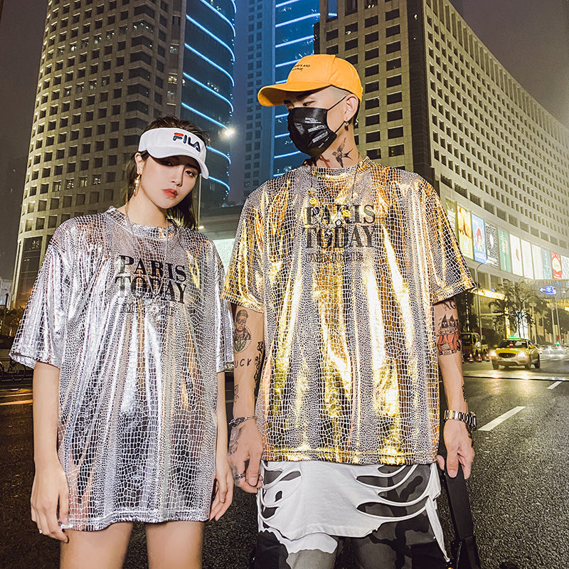 Paris Today Loose Shiny T-shirt