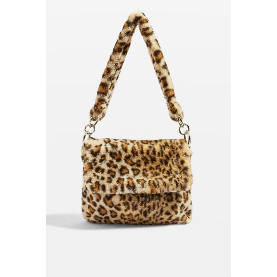 Fluffy Leopard Crossbody Shoulder Bag