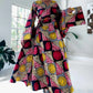 NEW Long Wrap Dress, Scarf & Pocketbook Set