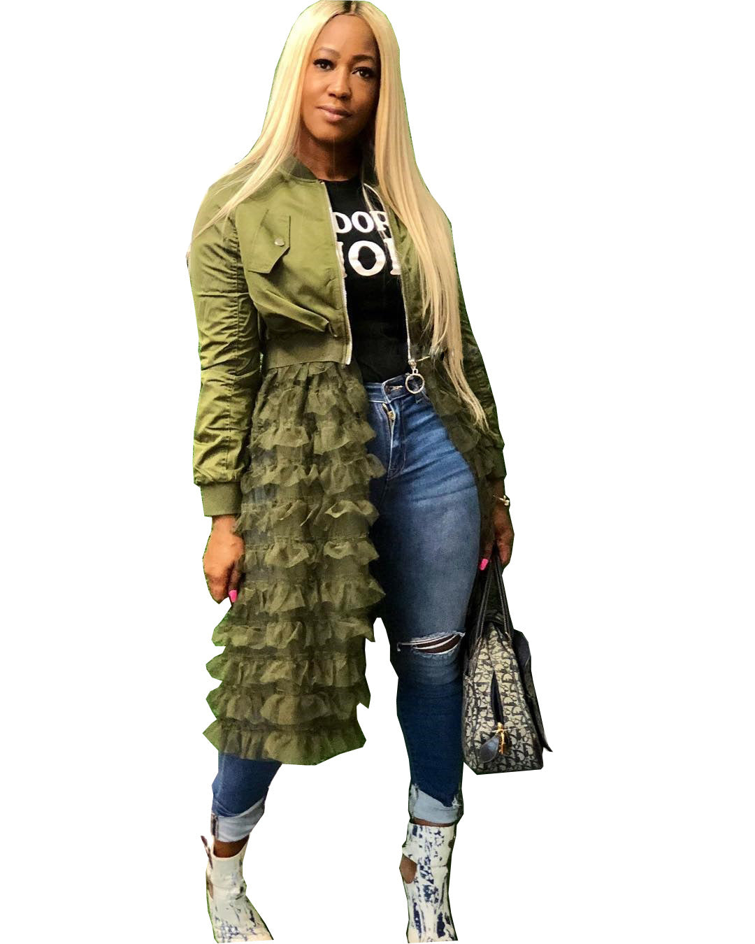 Camo Zip Jacket/Dress Hybrid (up to 3XL)