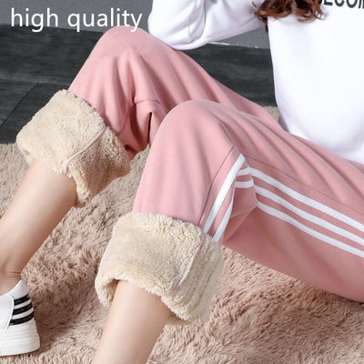Sporty Fleece Padded Harem Pants