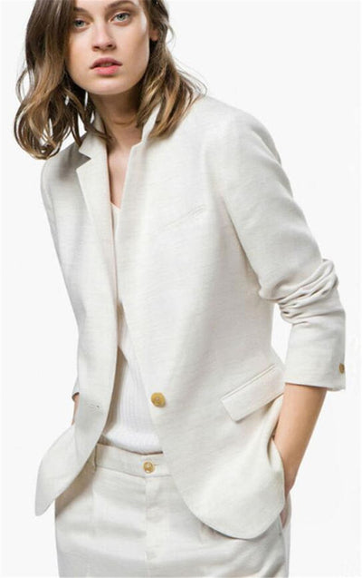 White Peak Two Piece Suit Set