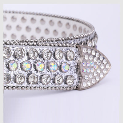 Diamond Bling Leather Belt