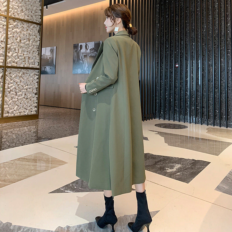 Suit Collar Trench Coat