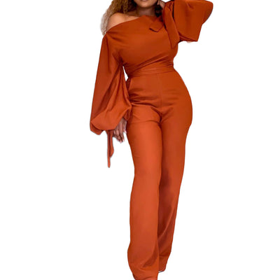 African Off-the-shoulder Big Sleeve One Piece (up to 3XL)