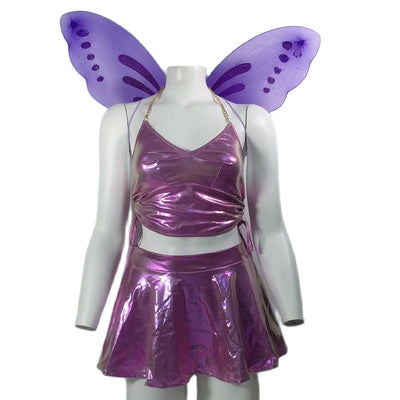 Cosplay Butterfly Backless Bling Wing Set