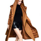 Knee High Lace Up Patchwork Hooded Down Jacket