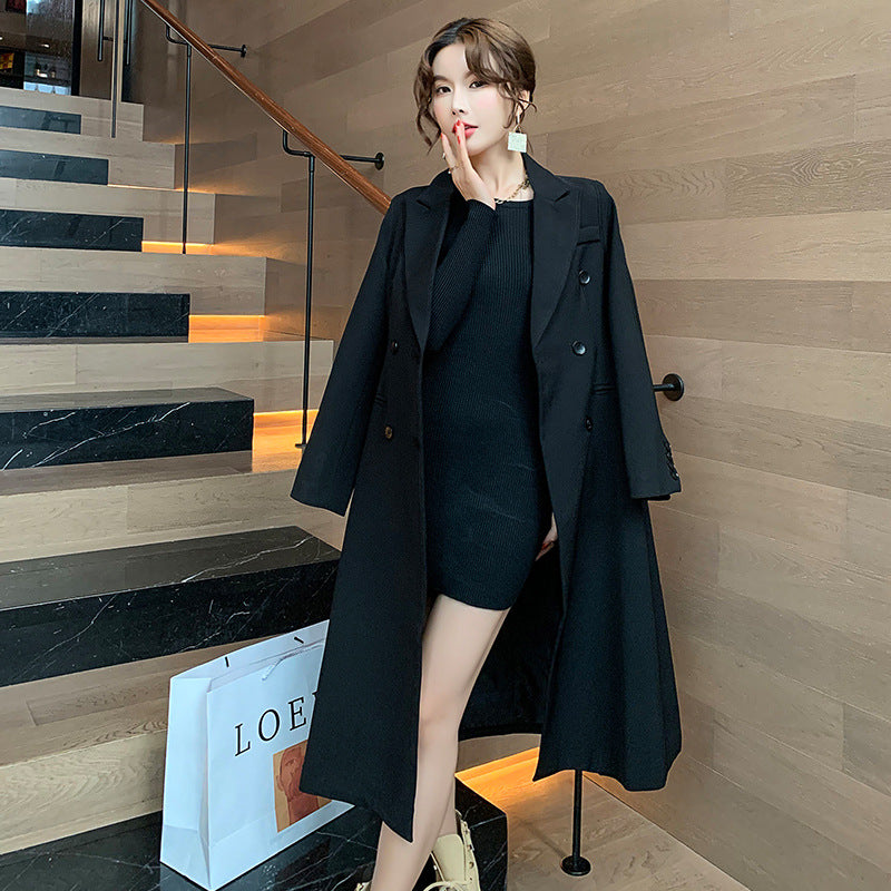 Suit Collar Trench Coat