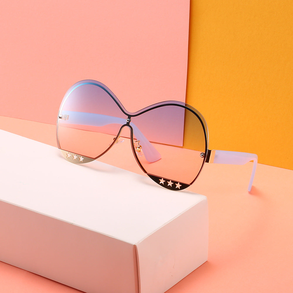Hollow Pentagram Star Frame Sunglasses