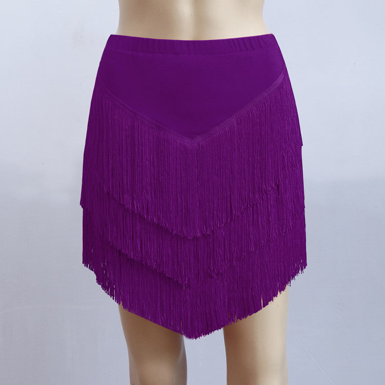 Fringed Latin Dance Skirt