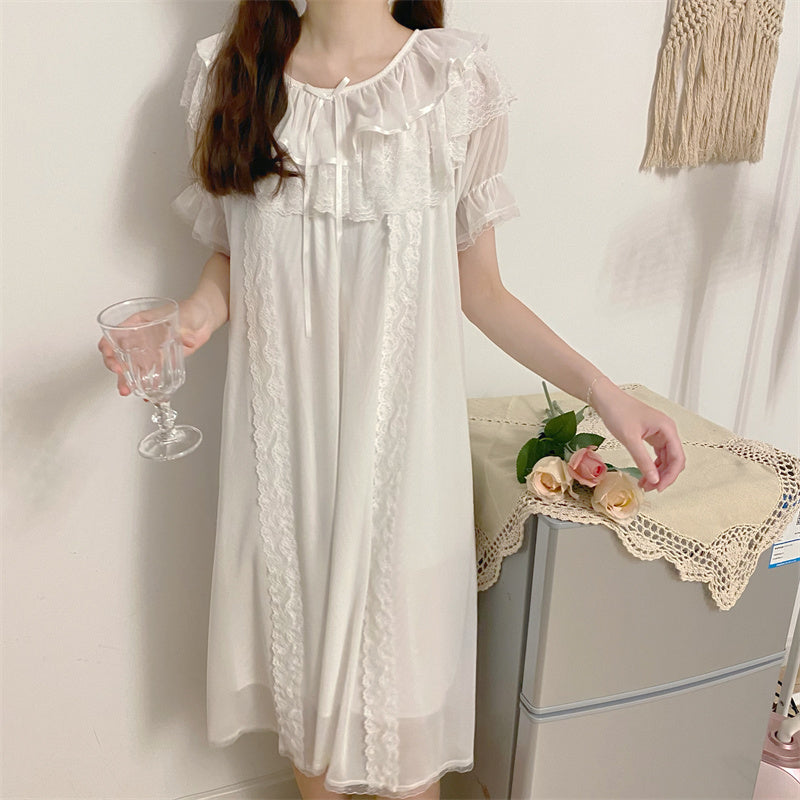 Short-sleeved Summer Nightdress