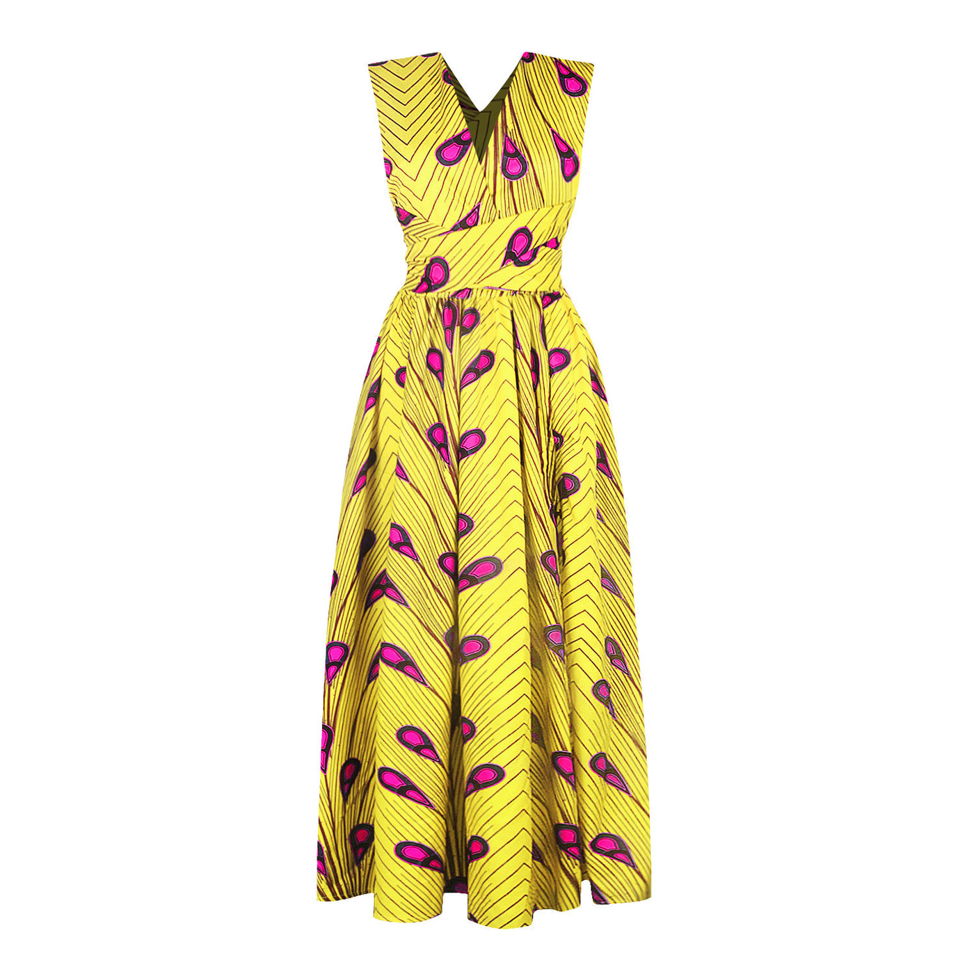 African Print Long Dress