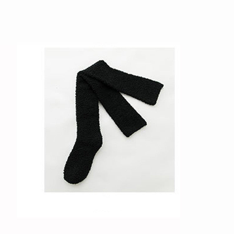 Long Coral Fleece Socks