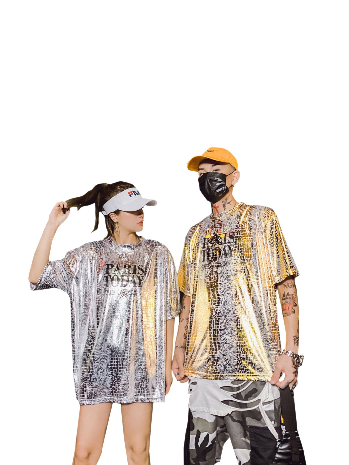 Paris Today Loose Shiny T-shirt