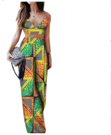 African Print Ladies Two Piece Set (pt1)